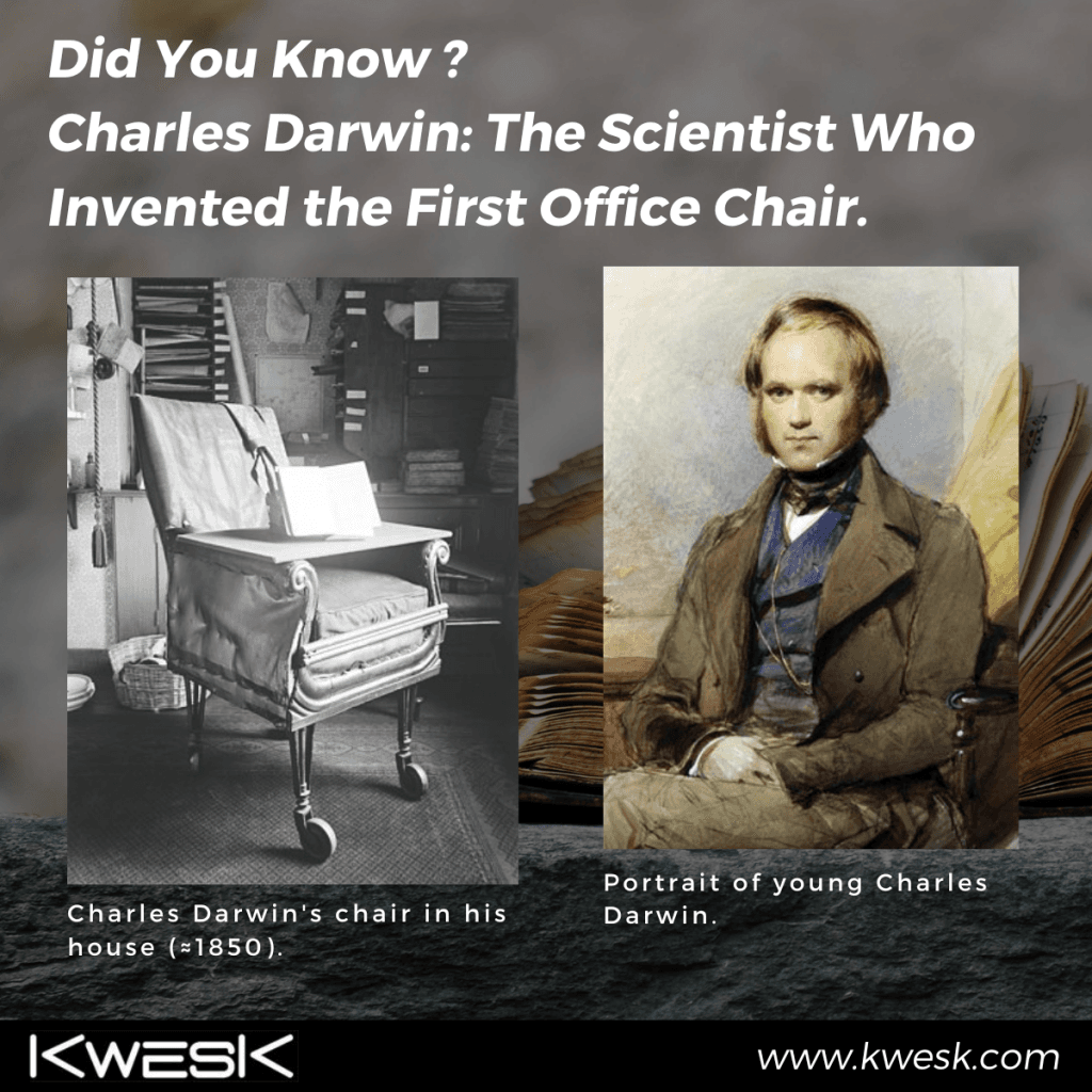 Le Saviez-Vous ? Charles Darwin : Le Scientifique Qui a Inventé la Première Chaise de Bureau